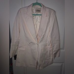 pink/white suit pants size 8 and top size 10